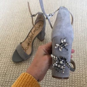 Sam Edelman jewel bug block heels